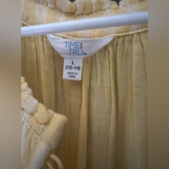 Size L yellow flowy dress - Picture 4 of 4